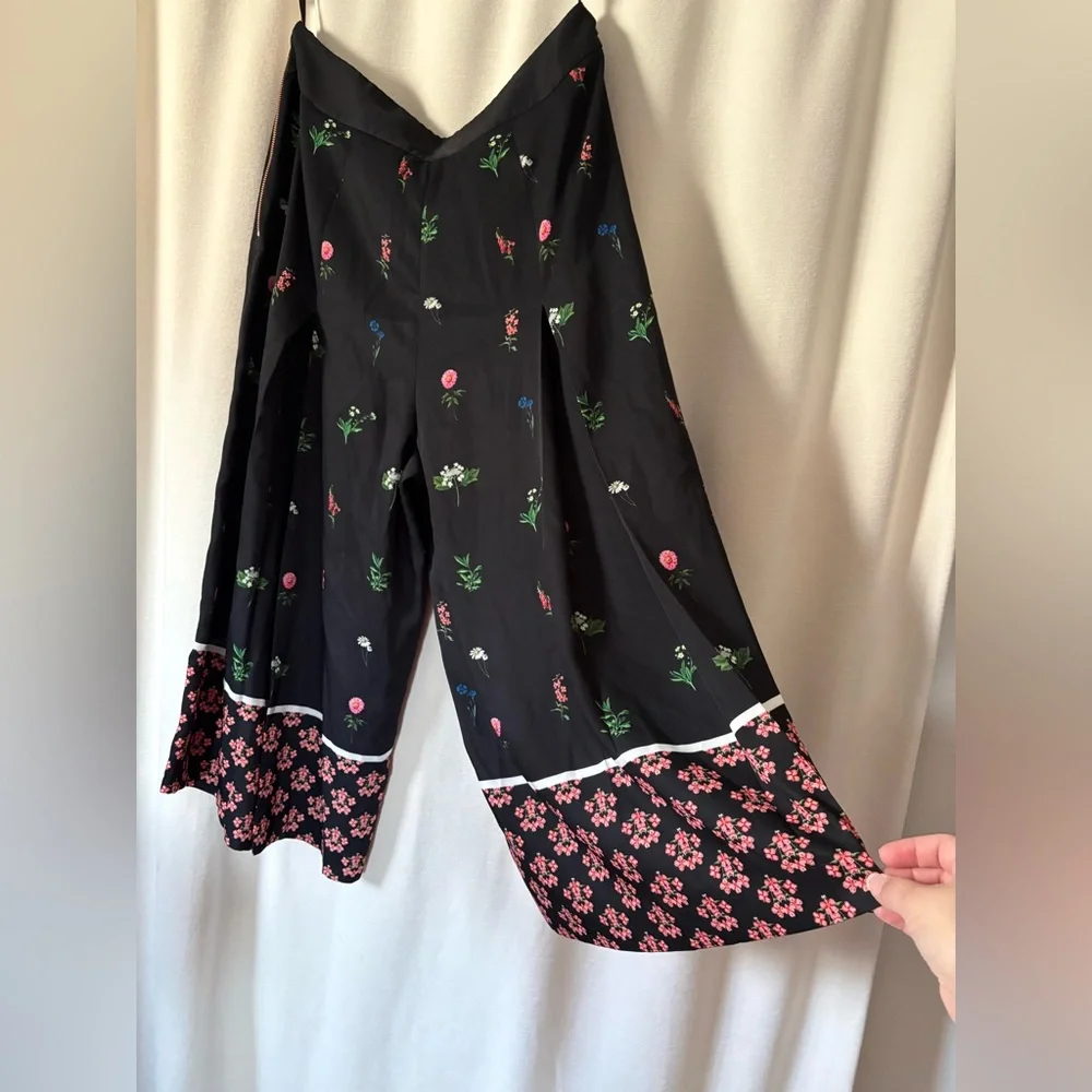 Ted Baker Kaytii Floral Florence Culottes Pants size 4 aka 10 - Picture 6 of 9